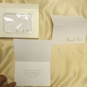 Elegant White Thank You Card Set